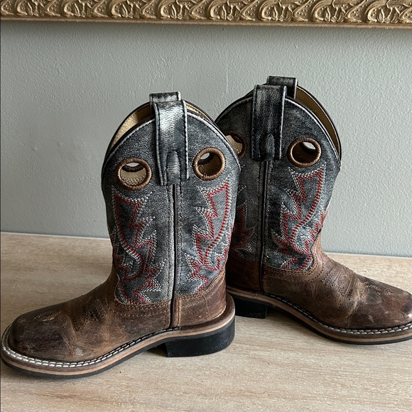 Smoky Mountain toddler boys western pull on boots size 8.5 - Picture 15 of 16